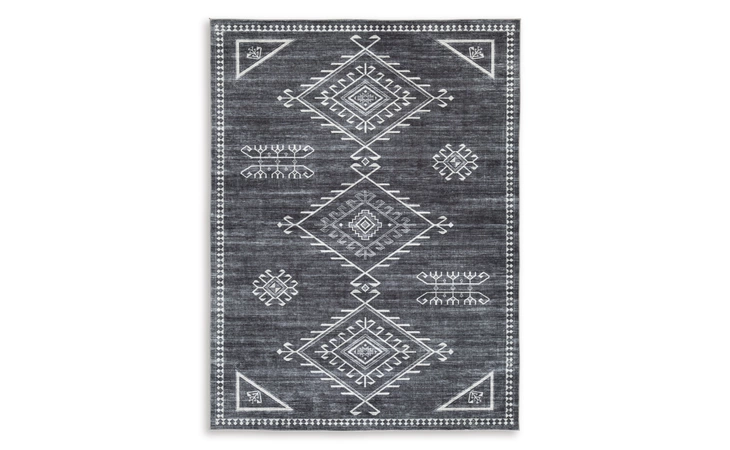 Arloman MEDIUM RUG ASHLEY Black/Cream/Gray R405932