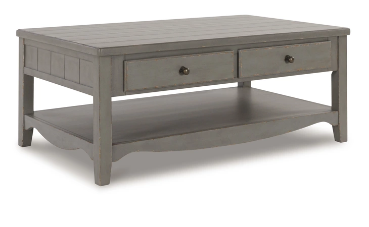 Charina RECTANGULAR COFFEE TABLE ASHLEY Antique Gray T784-1