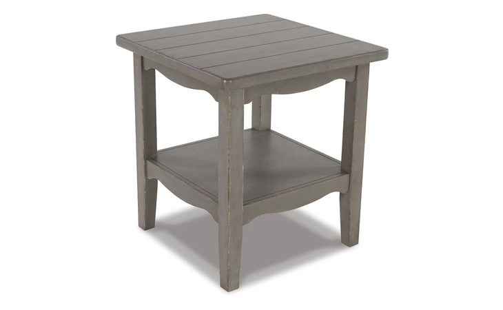 Charina SQUARE END TABLE ASHLEY Antique Gray T784-2