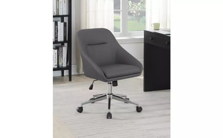 801422  UPHOLSTERED OFFICE CHAIR WITH CASTERS