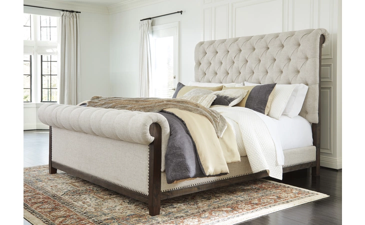 Hillcott K/CK UPH HDBD/FTBD/SLATS ASHLEY Dark Brown B798-82
