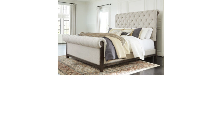 Hillcott QUEEN/KING RAILS ASHLEY Dark Brown B798-96