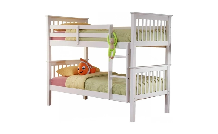 TTW  TWIN TWIN BUNK BED WHITE