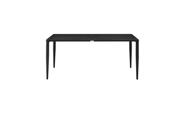 LCZYDIBL EZRA OUTDOOR PATIO DINING TABLE IN ALUMINUM ARMEN LIVING  LCZYDIBL