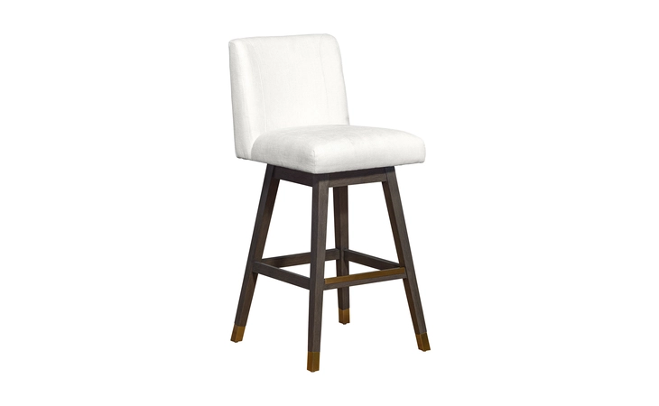 LCIABAGRYPL30 ISABELLA SWIVEL BAR STOOL IN GRAY OAK WOOD FINISH WITH PEARL FABRIC ARMEN LIVING  LCIABAGRYPL30
