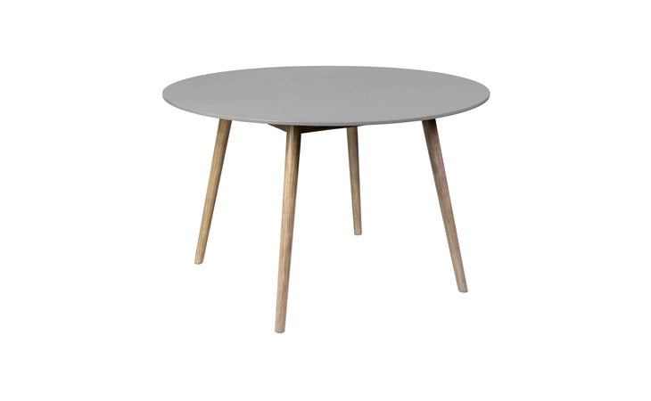 LCKYDIWDLT SYDNEY OUTDOOR PATIO ROUND DINING TABLE IN LIGHT EUCALYPTUS AND GRAY STONE ARMEN LIVING  LCKYDIWDLT