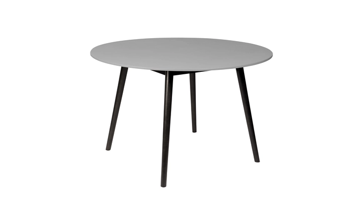 LCKYDIWDDK SYDNEY OUTDOOR PATIO ROUND DINING TABLE IN DARK EUCALYPTUS AND GRAY STONE ARMEN LIVING  LCKYDIWDDK