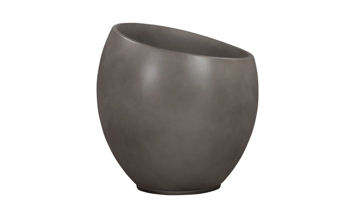 LCMHSMPLGR  MOONSTONE MEDIUM INDOOR OR OUTDOOR PLANTER IN GRAY CONCRETE