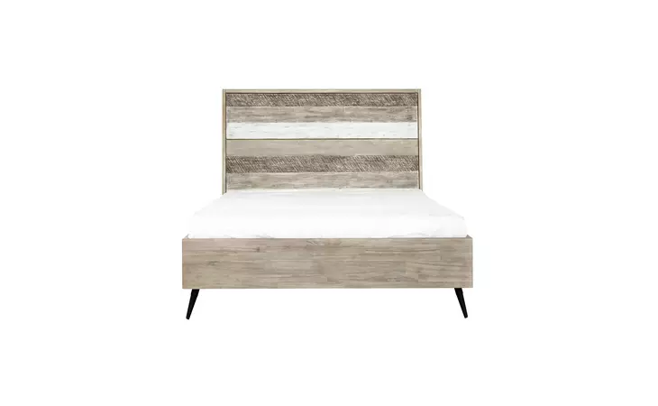 LCBRBDGRQN  BRIDGES QUEEN PLATFORM BED IN TWO TONE ACACIA WOOD