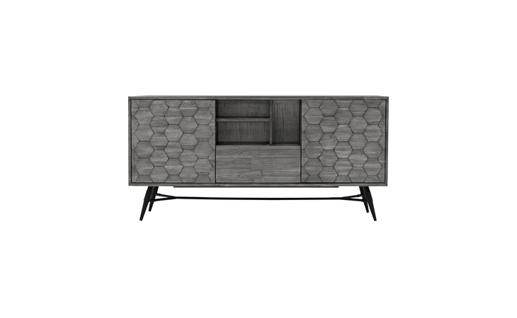 LCMKBUTG MAKENA SIDEBOARD BUFFET IN GRAY ACACIA WOOD ARMEN LIVING  LCMKBUTG