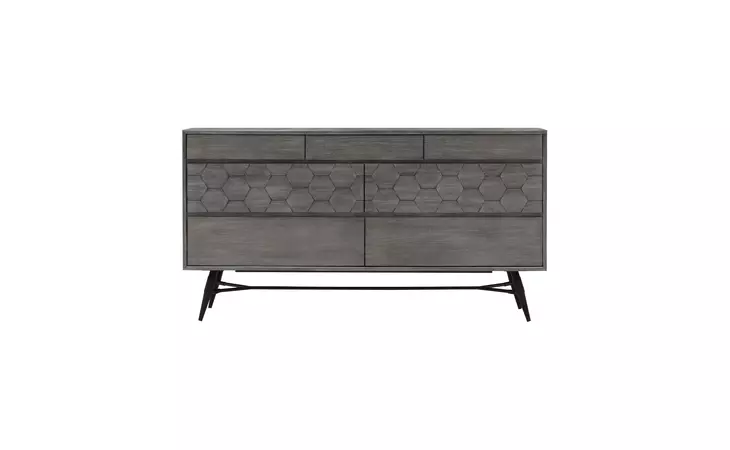LCMKDRTG MAKENA 6 DRAWER DRESSER IN GRAY ACACIA WOOD ARMEN LIVING  LCMKDRTG