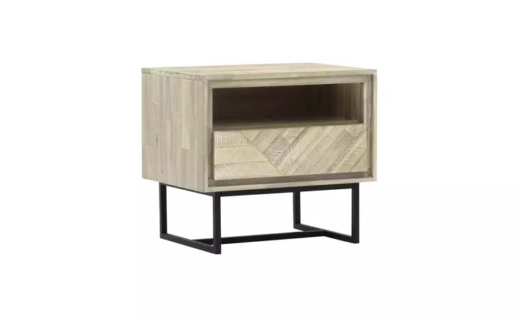 LCPELANAT  PERIDOT 1 DRAWER NIGHTSTAND IN NATURAL ACACIA WOOD