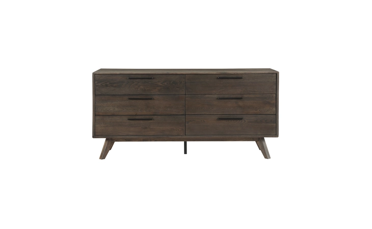 LCAHDRDG ASTORIA OAK DRESSER FOR BEDROOM WITH 6 DRAWERS ARMEN LIVING  LCAHDRDG