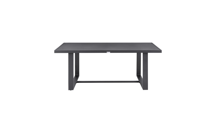 LCMQDIGR MENORCA OUTDOOR PATIO DINING TABLE IN ALUMINUM ARMEN LIVING  LCMQDIGR