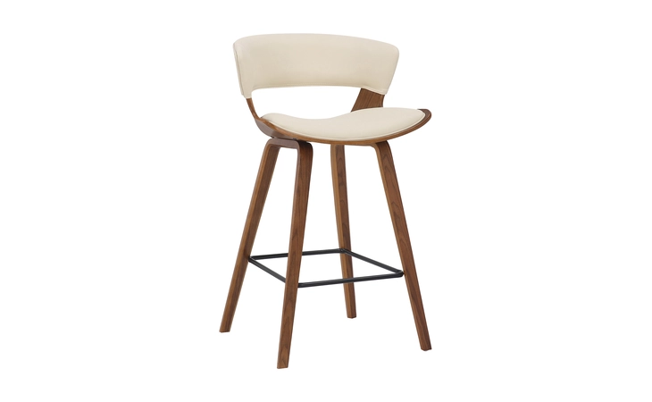LCJGBAWACR26 JAGGER MODERN 26 WOOD AND FAUX LEATHER COUNTER HEIGHT BARSTOOL ARMEN LIVING  LCJGBAWACR26