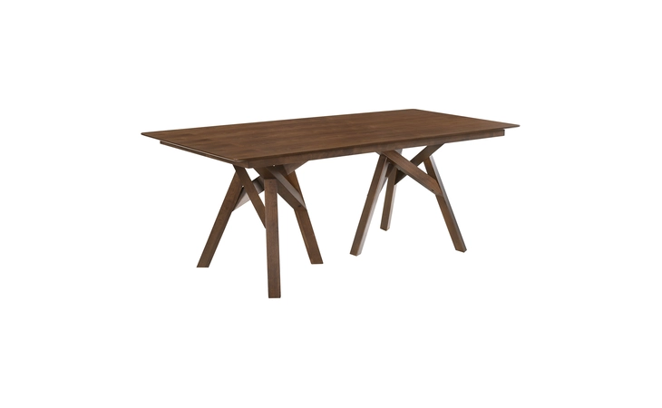 LCCODIWA CORTINA 79 MID-CENTURY MODERN WALNUT WOOD DINING TABLE WITH WALNUT LEGS ARMEN LIVING  LCCODIWA