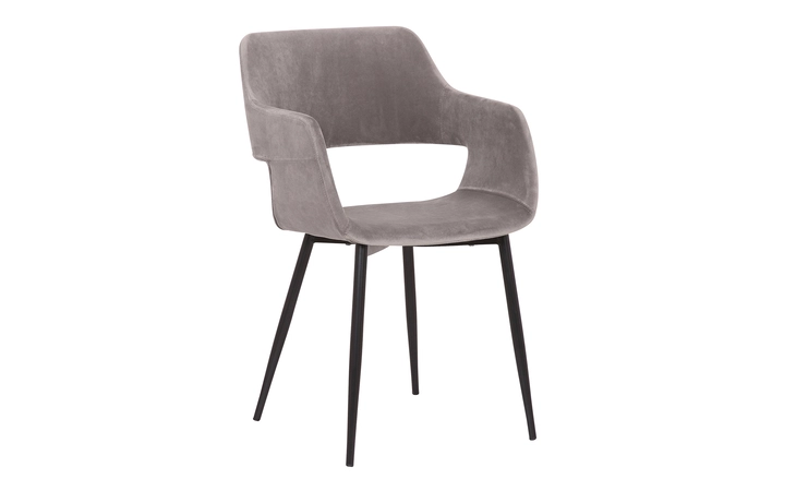 LCARCHBLGR ARIANA MID-CENTURY GRAY OPEN BACK DINING ACCENT CHAIR ARMEN LIVING  LCARCHBLGR