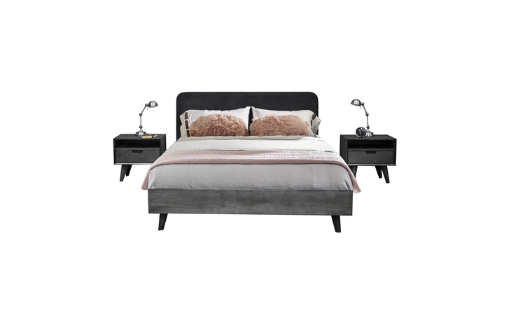 SETMVBDQN3A MOHAVE 3 PIECE ACACIA QUEEN BED AND NIGHTSTANDS BEDROOM SET ARMEN LIVING  SETMVBDQN3A