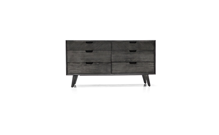 LCMODRTG MOHAVE MID-CENTURY TUNDRA GRAY ACACIA 6 DRAWER DRESSER ARMEN LIVING  LCMODRTG