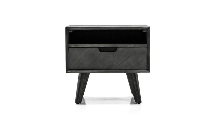LCMOLATG MOHAVE MID-CENTURY TUNDRA GRAY ACACIA SINGLE DRAWER NIGHT STAND ARMEN LIVING  LCMOLATG