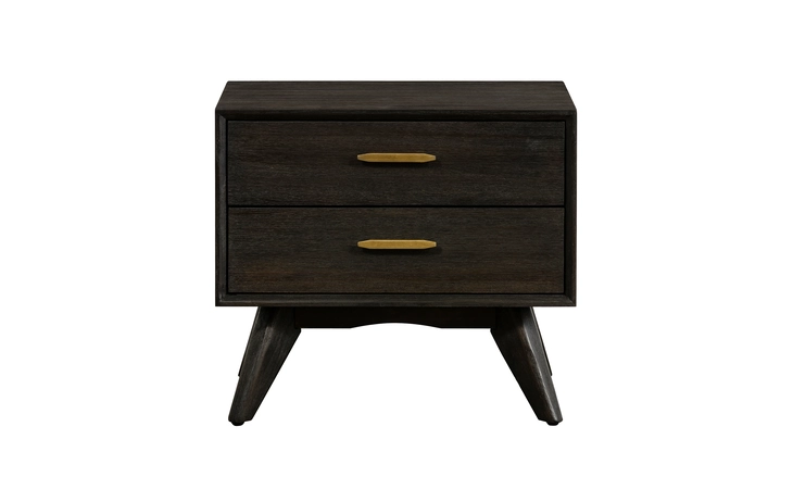 LCLFLABR BALY ACACIA MID-CENTURY 2 DRAWER NIGHT STAND ARMEN LIVING  LCLFLABR
