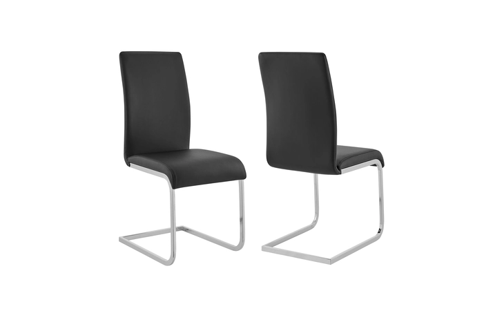 LCAMSIBL  AMANDA BLACK SIDE CHAIR - SET OF 2