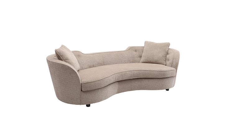 LCPA3SA PALISADE TRANSITIONAL SOFA IN SAND FABRIC WITH BROWN LEGS ARMEN LIVING  LCPA3SA