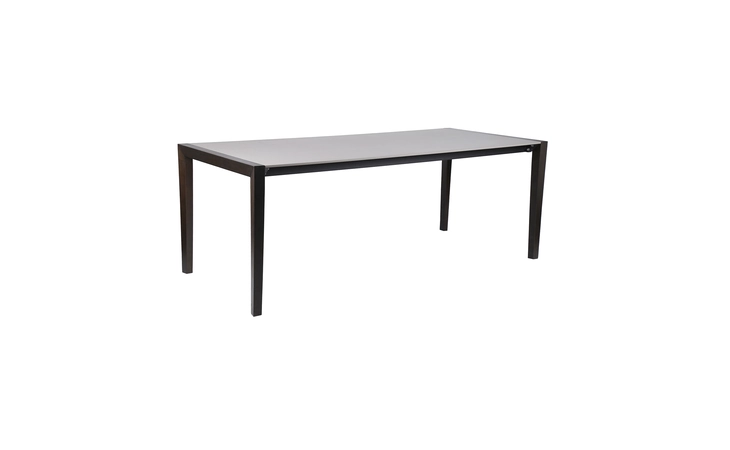 LCFLDIWDDK FINELINE INDOOR OUTDOOR 80 RECTANGLE DINING TABLE IN DARK EUCALYPTUS WOOD AND SUPER STONE ARMEN LIVING  LCFLDIWDDK