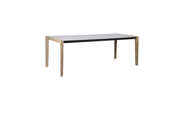 LCFLDIWDLT FINELINE INDOOR OUTDOOR 80 RECTANGLE DINING TABLE IN LIGHT EUCALYPTUS WOOD AND SUPER STONE ARMEN LIVING  LCFLDIWDLT