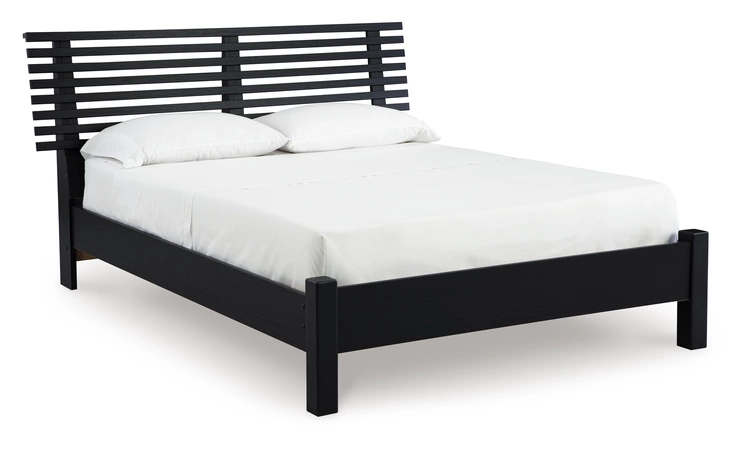 Danziar QUEEN PANEL FOOTBOARD W/RAILS ASHLEY Black B1013-154