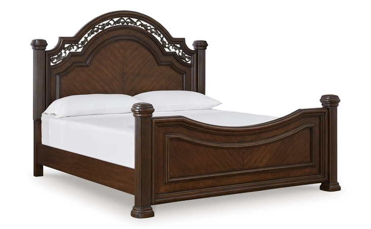 Lavinton Q/K/CK HEADBOARD POSTS ASHLEY Brown B764-50