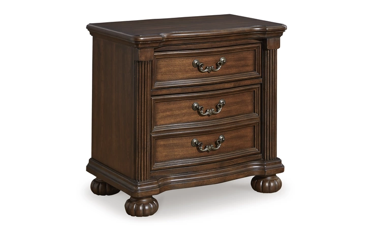Lavinton THREE DRAWER NIGHT STAND ASHLEY Brown B764-93