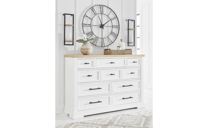 Ashbryn DRESSER ASHLEY White/Natural B844-31