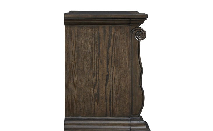 Maylee THREE DRAWER NIGHT STAND ASHLEY Dark Brown B947-93