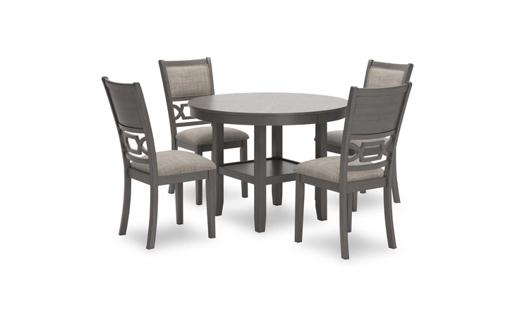 Wrenning DINING ROOM TABLE SET (5/CN) ASHLEY Gray D425-225