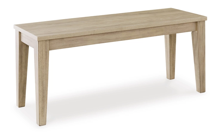 Gleanville LARGE DINING ROOM BENCH ASHLEY Light Brown D511-00