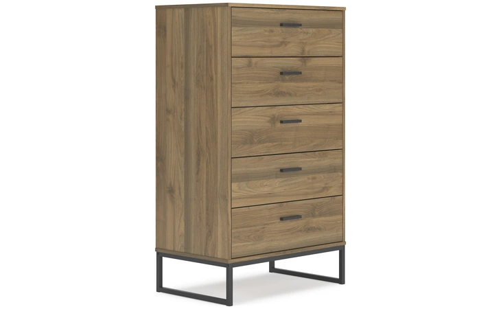 Deanlow FIVE DRAWER CHEST ASHLEY Honey EB1866-245