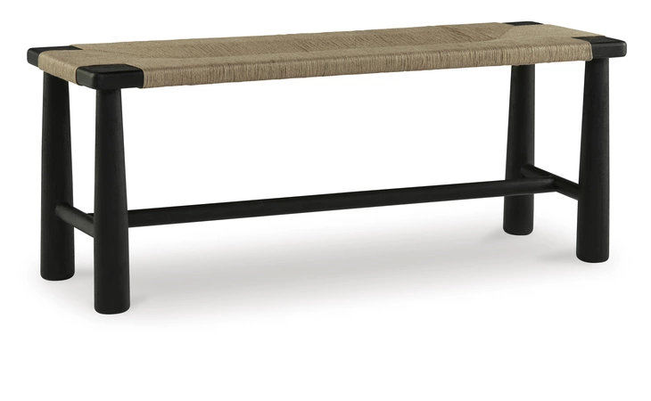 Acerman ACCENT BENCH ASHLEY Black/Natural A3000684