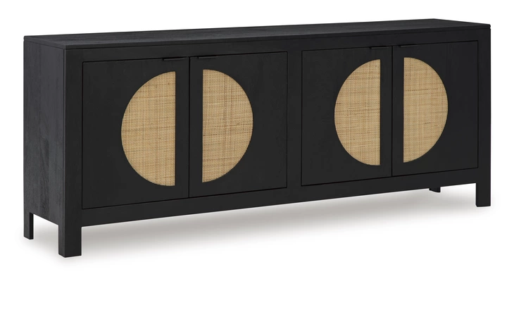 Cliffiings ACCENT CABINET ASHLEY Black/Natural A4000575