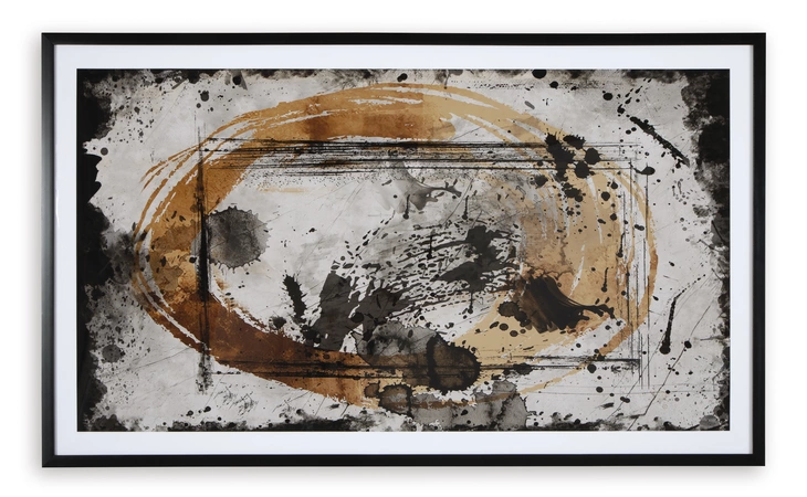 Clefting WALL ART ASHLEY Black/Caramel/Tan A8000374
