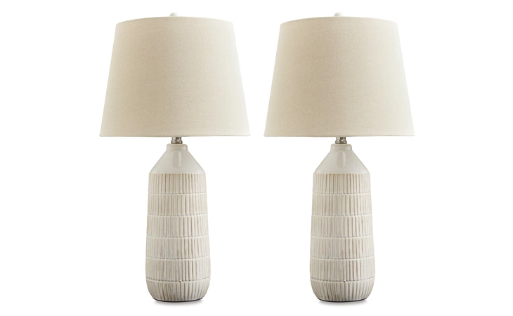 Willport CERAMIC TABLE LAMP (2/CN) ASHLEY Off White L177994