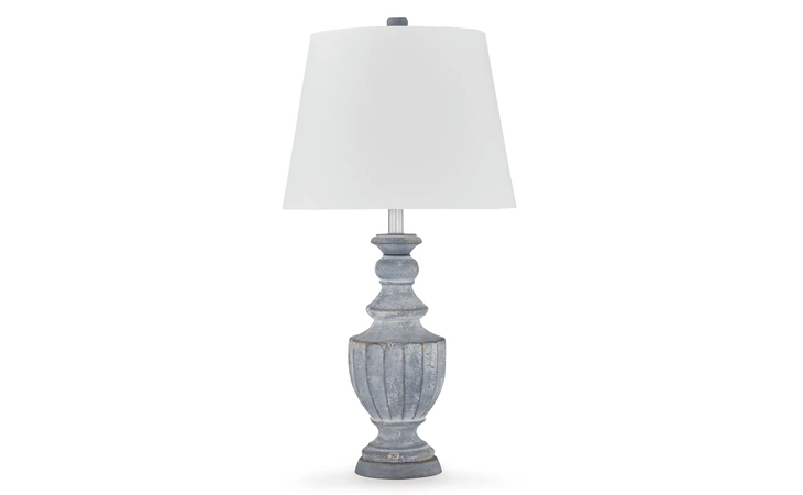 Cylerick TERRACOTTA TABLE LAMP (1/CN) ASHLEY Antique Blue L235714