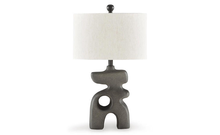 Danacy PAPER TABLE LAMP (1/CN) ASHLEY Distressed Black L235754