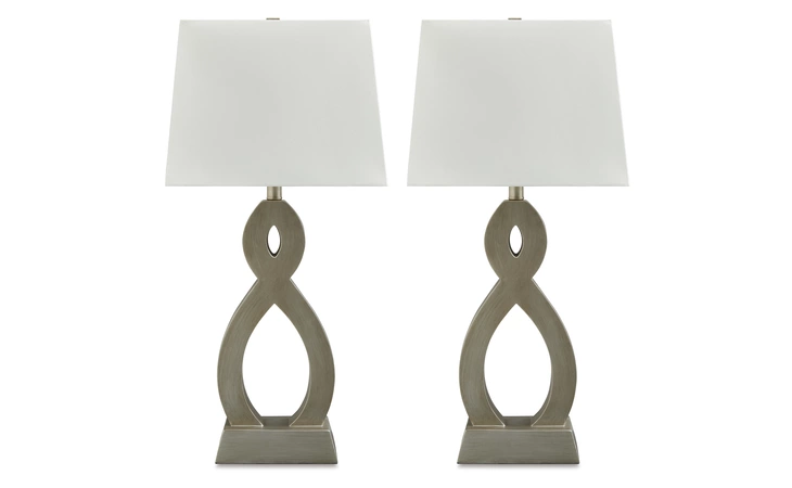 Donancy POLY TABLE LAMP (2/CN) ASHLEY Champagne L243334