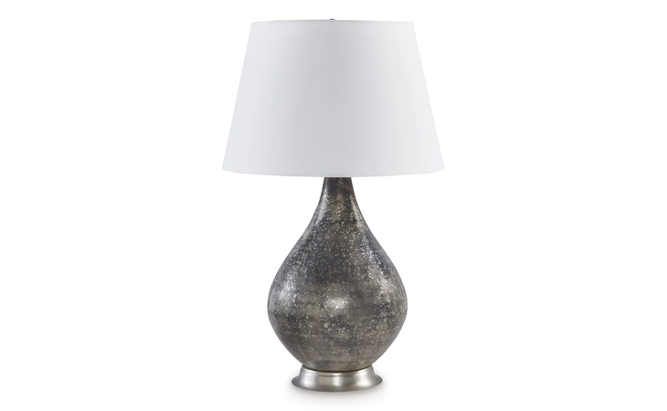 Bluacy GLASS TABLE LAMP (1/CN) ASHLEY Antique Gray L430834
