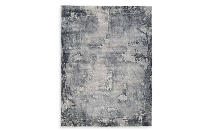 Langrich MEDIUM RUG ASHLEY Blue/Gray/Cream R406132