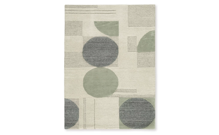Dallane MEDIUM RUG ASHLEY Linen/Blue/Green R406352
