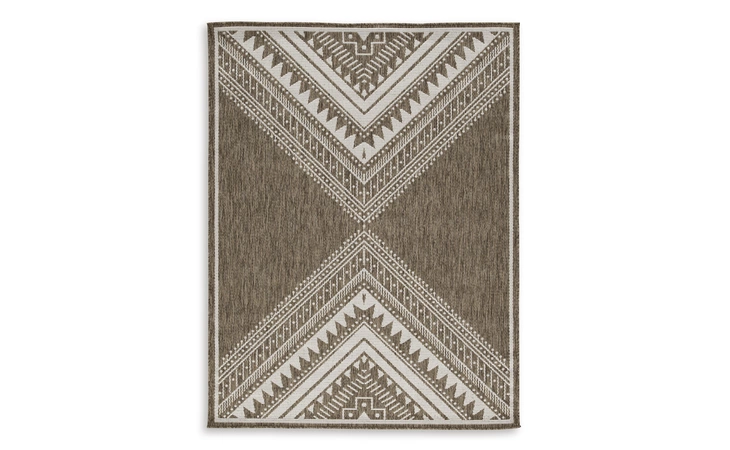 Dunsler MEDIUM RUG ASHLEY Brown/Cream R900012