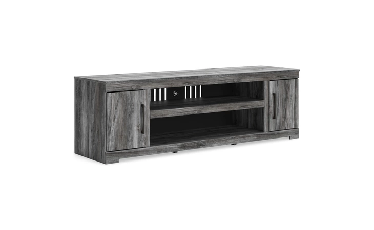 Baystorm XL TV STAND W/FIREPLACE OPTION ASHLEY Gray W221-868