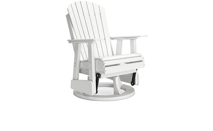 Hyland wave SWIVEL GLIDER CHAIR ASHLEY White P111-820